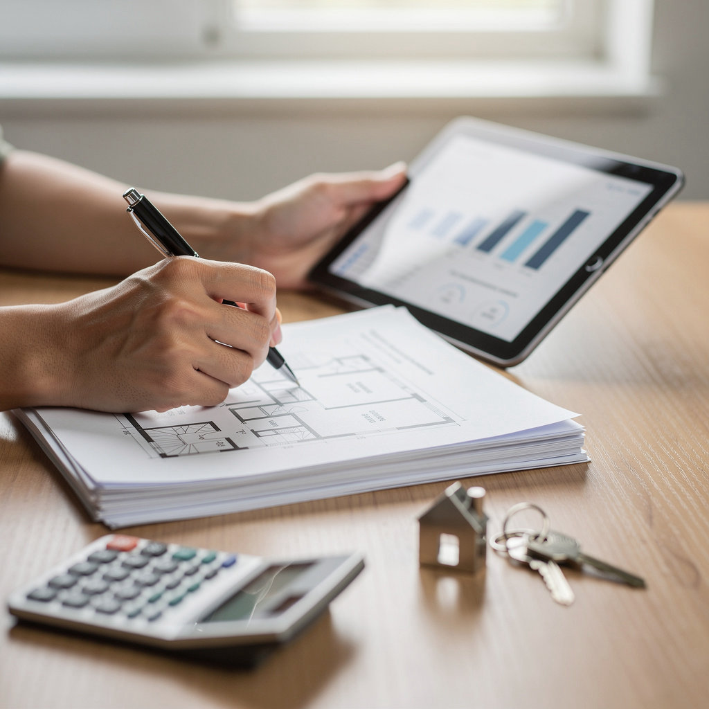 Abet Appraisal's of Coos County professional appraiser reviewing property documents for accurate valuation